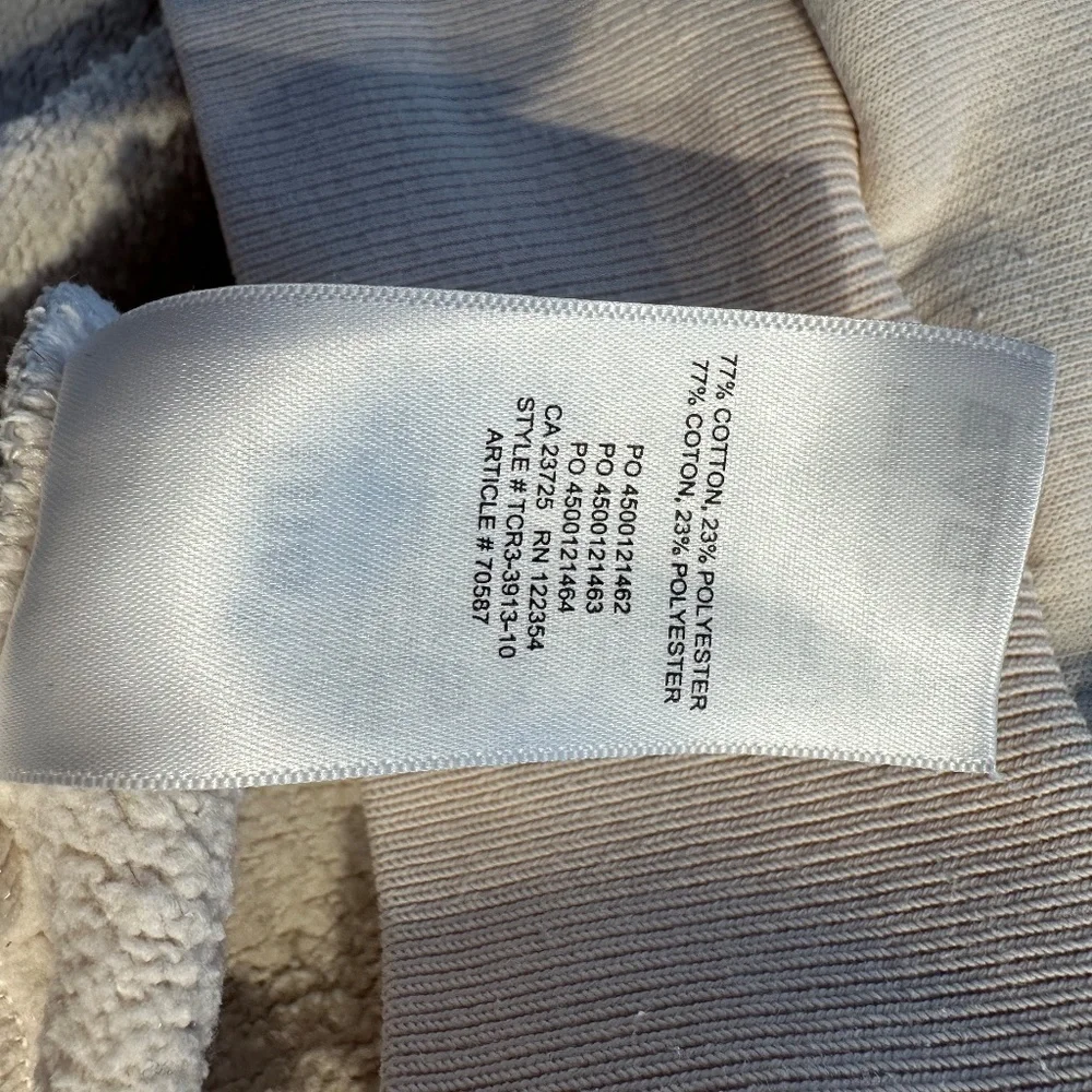 Aritzia TNA Cropped Cream/Beige Quarter-Zip Hoodie - Picture 5 of 5